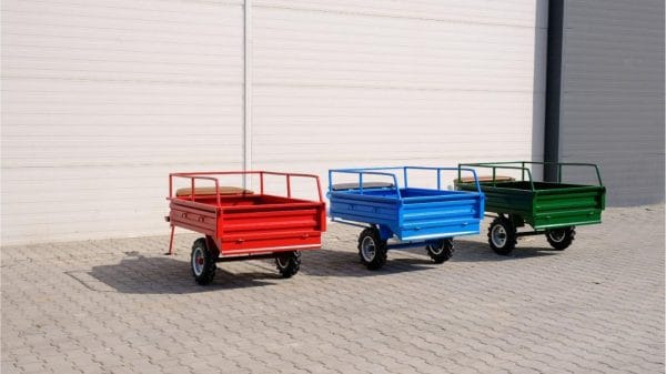 Tek dingilli çapa römorku Model X100 yan görünüş