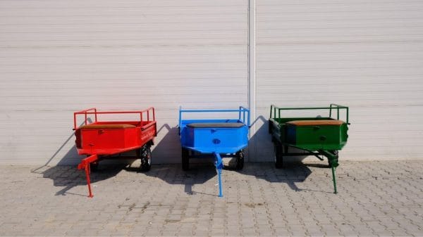 Hobi bahçesi için ideal tek dingilli çapa römorku